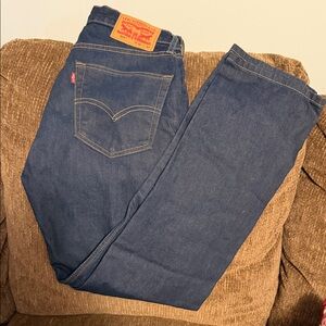 Levi's Men's Dark Blue Straight Jeans